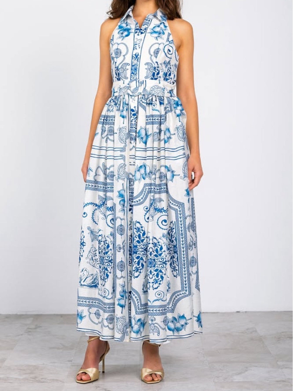 Lavender Brown Marilyn Maxi Dress